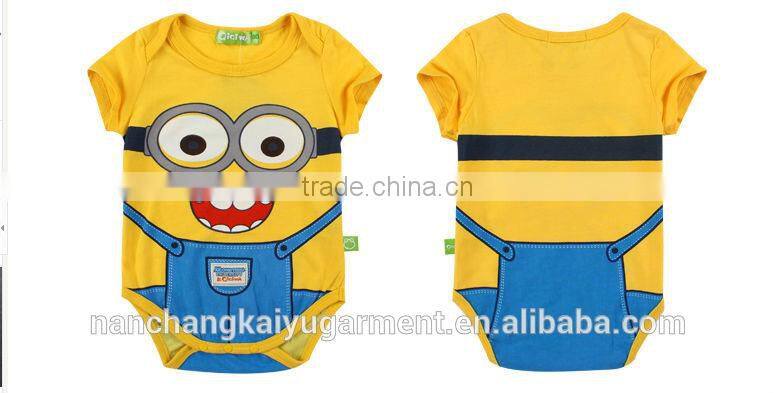 Organic 100% cotton baby rompers ,wholesale baby clothes,fashion cartoon baby romper