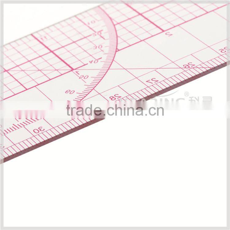 Kearing brand 1.2mm thick sandwich printing PVC flexible 24" Garment Ruler for fashion design pattern making #8097