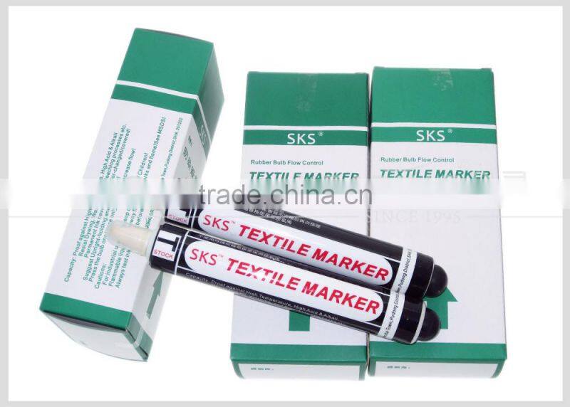 Factory wholesale Rubber buib knitting textile marker in Yellow red and blue color STMS25-Y/B/R
