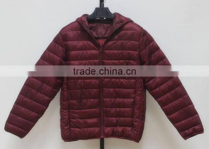 zip up nylon fabric soft hoodie new men jacket for winter