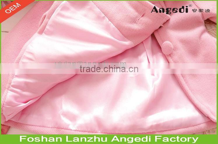 2017 Boutique clothing children's winter coat little girls christmas red overcoat new winter woolen coat