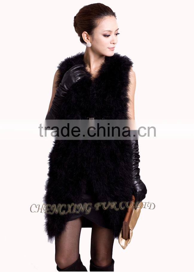 CX-G-B-137A Genuine Feather Lady Wear Clothes Turkey