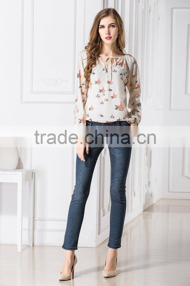 Latest Hot sell long sleeve lace shirt,chiffon shirt,long sleeve shirt