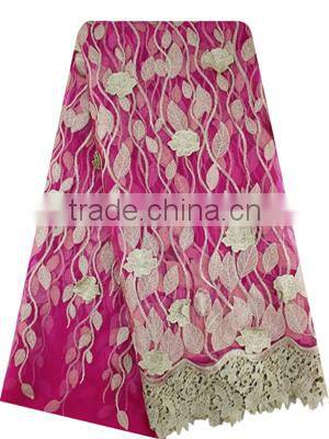 2015 Latest bestway lace fabrics embroidery tulle lace high quality african french lace for fashion party dress