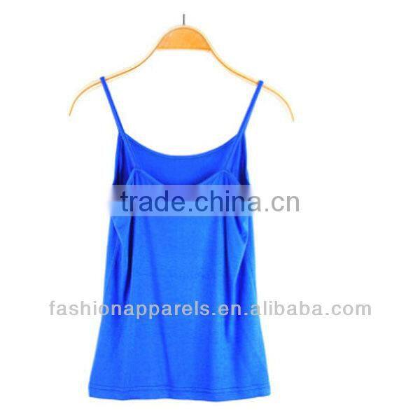 2014 Summer Slim Ladies Cotton Blank Custom Tank Top