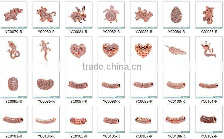 black stone zircon square beads hainon factory provide oem