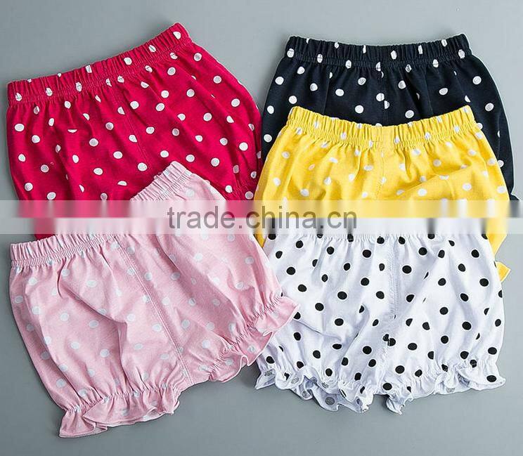 Polka Dots Elastic Bloomer Summer Children Clothes Summer Apparel Garments