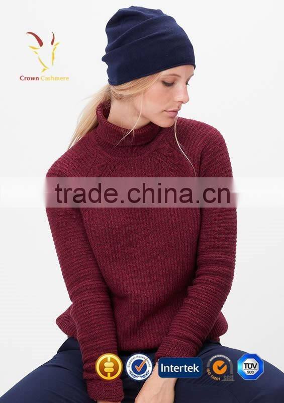 Women Merino Wool Custom Knit Beanie