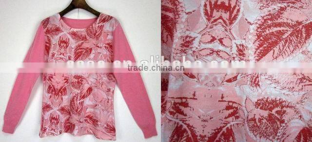 knitwear basic style print patterns sweater