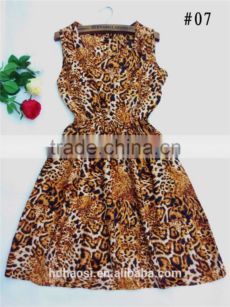china factory wholesale price washable custom bohemian printed chiffon dress women printed fabric for dress