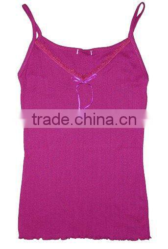ladies sexy cotton lace cami top