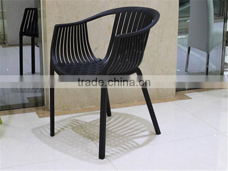 High quality furniture cheap stacking plastic garden chairs for coffee chairs