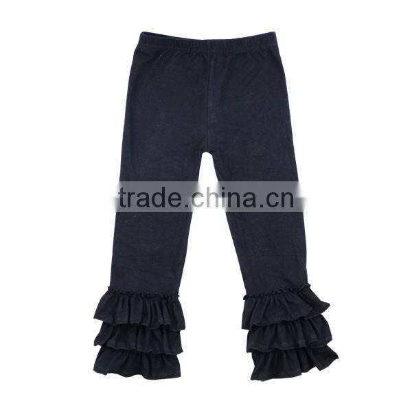 Wholesale yiwu kaiyo boutique clothes baby girls pants OEM service girls ruffle pants