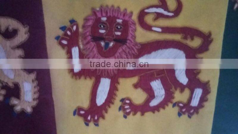 Hand Embroidery Badge Bullion Wire Horse Badge