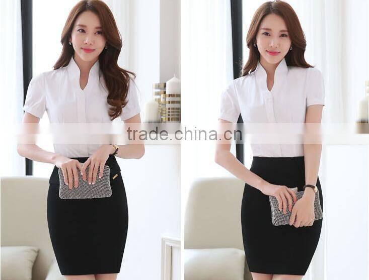 custom chantilly nice design women formal blouse fashionable shirts for girls