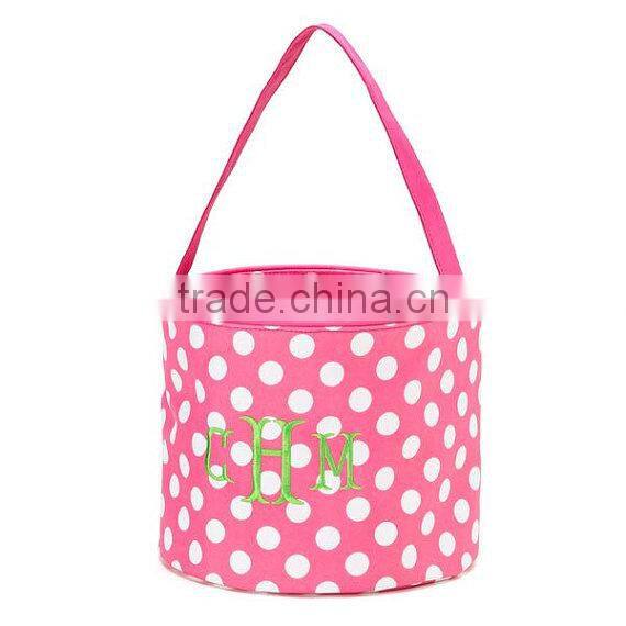 Newest personalized chevron monogrammed Halloween Bucket