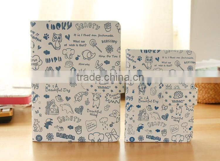 2017 B6 size PU leather cover agenda planner with clasp,custom embossed yearly planner