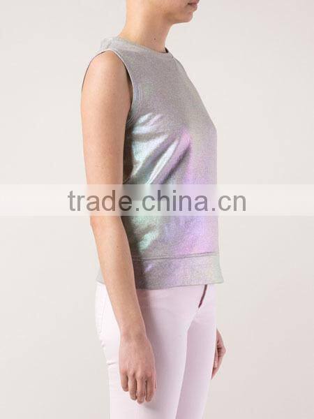 New Arrival Lady Sleeveless Short Style Tank Top