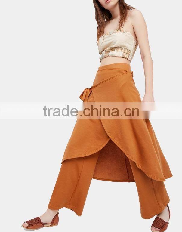 ruffles loose pants woman pants