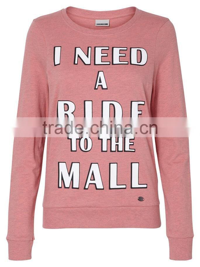 2016 Wensfashion sweatshirt shop costume women leather long sleeved pullover sweatshirts