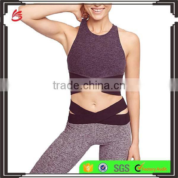 2017 OEM wholesale women sport exercise suit Yoga Gym Wear sport exercise suit
