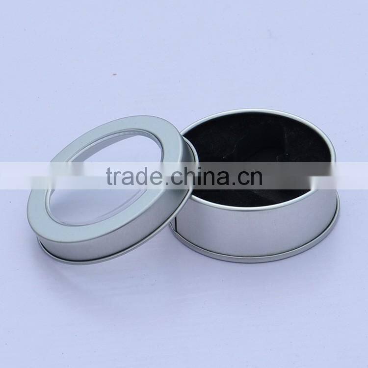 R1885H black matt colour round tin can 250ml aluminium tin black