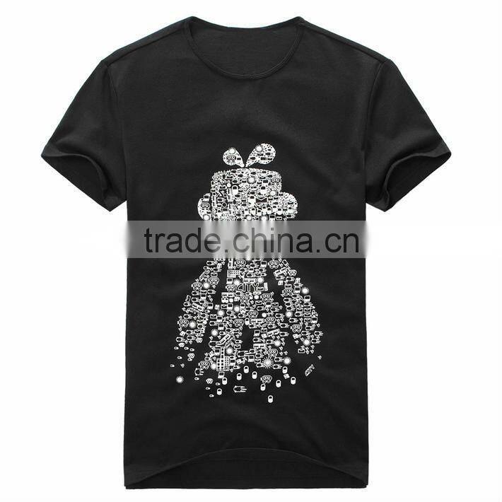 Bamboo men t shirt short sleeves / Can make into mock neck t shirt short sleeve T12750