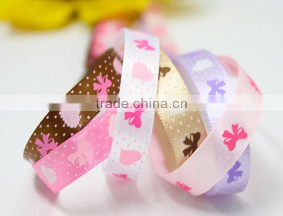 hi-ana ribbon 175 Chevron Printed Grosgrain Ribbon Cheer Bow Ribbon