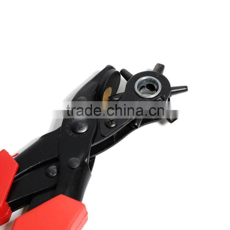 High Quality Red Heavy Duty Leather Hole Punch Hand Pliers Set