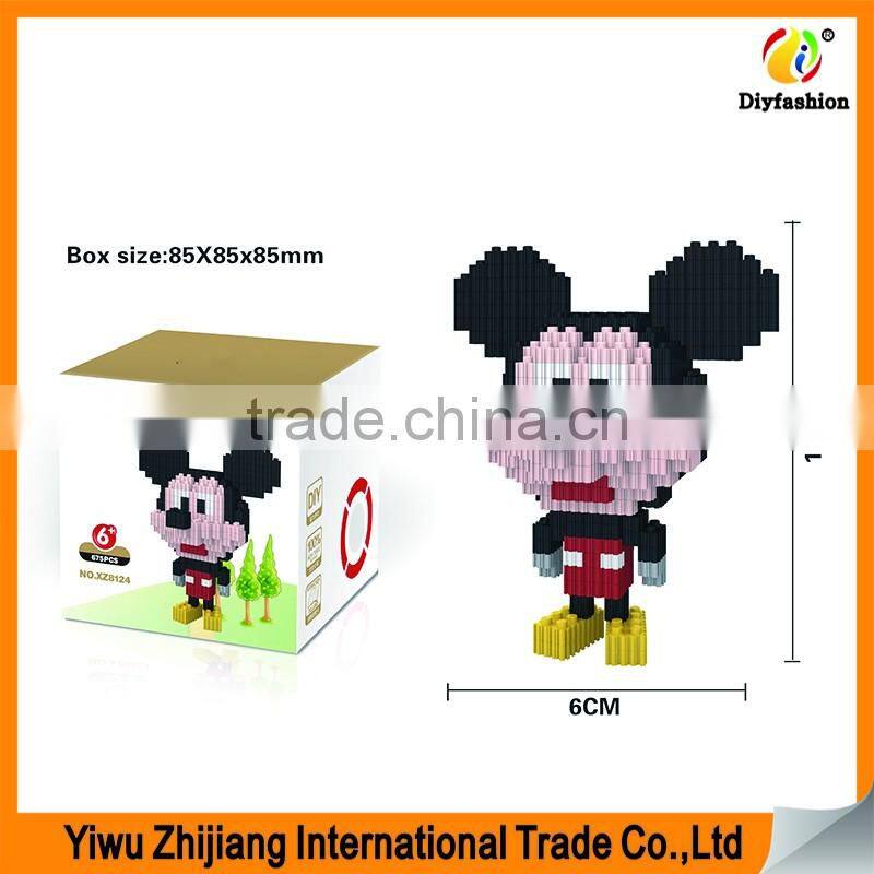 Hot Sale Plastic Building Hollow Blocks Mode 3D Diamond Blocks Educational Toys for Childrens