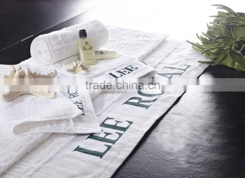 Five star Hotel colored towel dyed towels with embrodery logo