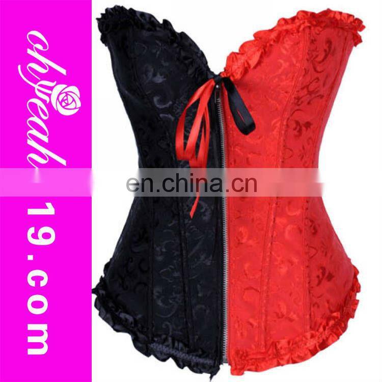 Red and black women hot sex corset xxl wholesale