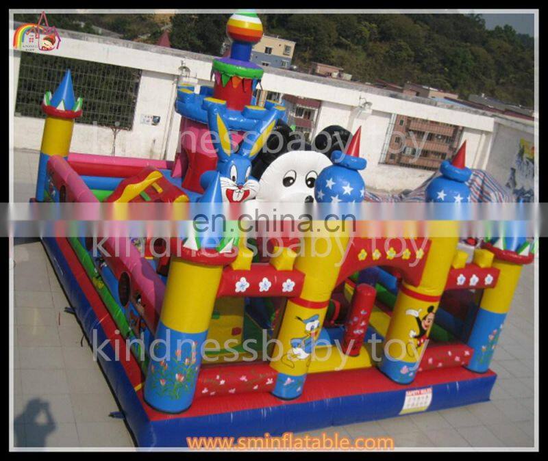 funny inflatable bouncing castle , inflatable pororo funcity , inflatable pororo amusement park for kids