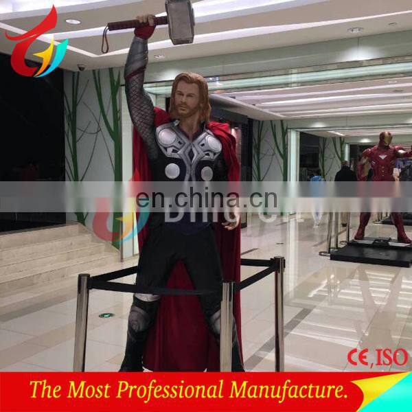 Outdoor decoration life size fiberlgass superhero Spiderman statue