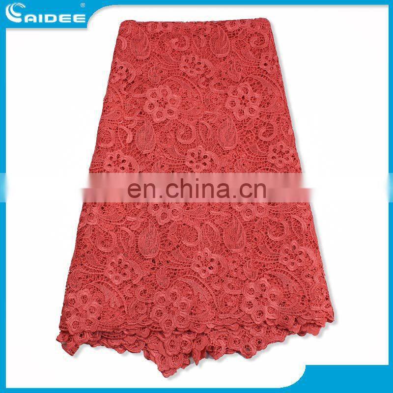 famous wedding gowns crochet lace fabric made in China