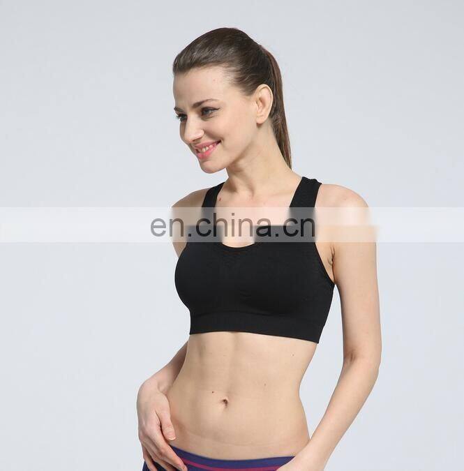 Custom make plain sports bra for women wholesale with mesh#06