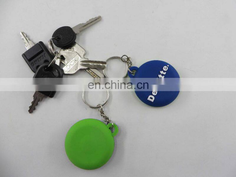 Custom double sides 3d embossed logo pvc keychains