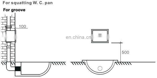 2018 Automatic and Manual button Toilet Flusher
