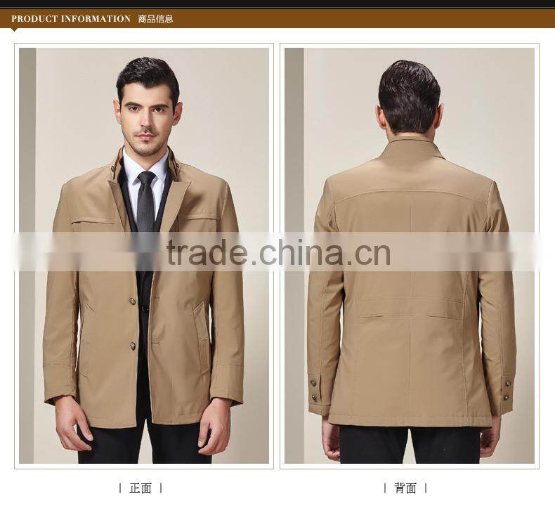 Factory OEM plus size european style harrington men khaki jackets