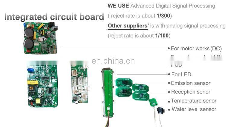 Brushless motor free standing or wall mount high speed automatic hand dryer with both warm and cold air