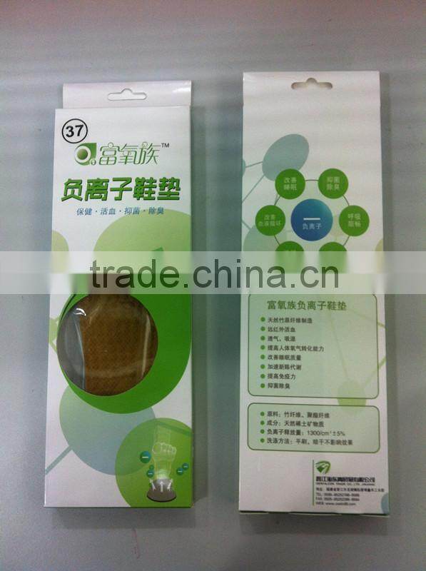 Bamboo and polyester fiber Funtional Insole board for sports footwear