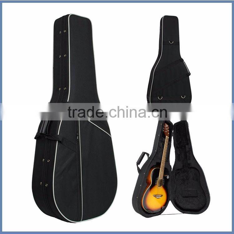 Super jumbo guitar case,bass foam guitar case