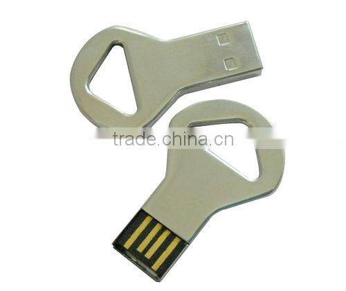 Metal key style usb drive free laser engrave logo USB key cheap key pendrive