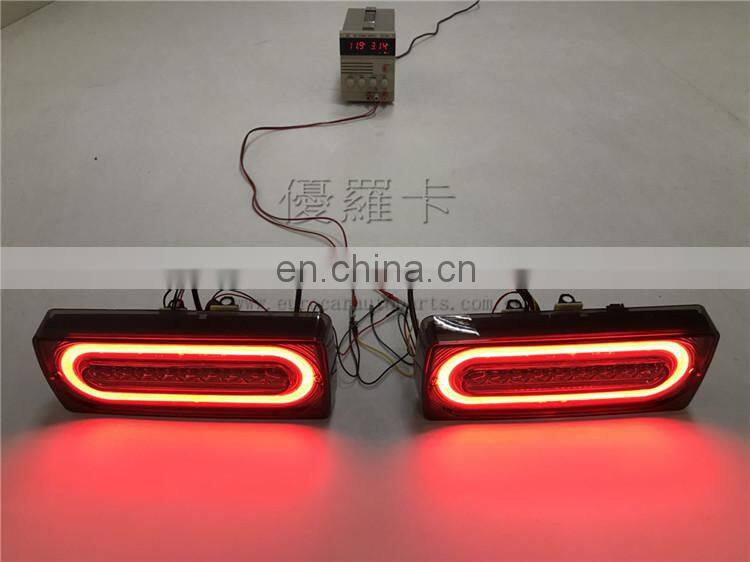 G class w463 rear lights with black flow running LED fit for G350 G400 G500 G55 G63 G65 G800 G700 G900 taillights