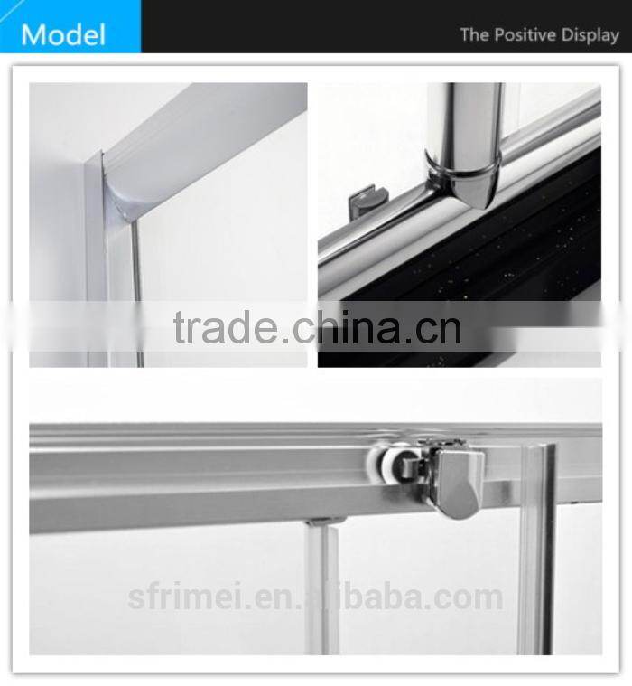 Aluminium Alloy Frame Sliding Open Style 6MM Glass Shower Door K-12