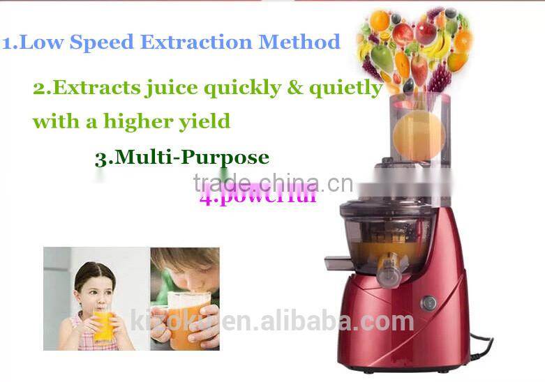 BPA FRE Wide Mouth AC induction motor 76mm Whole fruit slow juicer SP-DJN-001