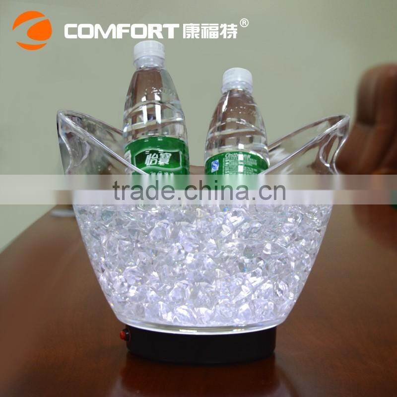 Light up night club barware led illuminated ice bucket