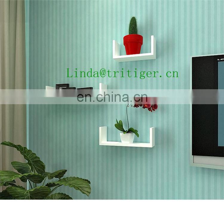 Eco-friendly set of 3 piece floating wall shelf ledge
