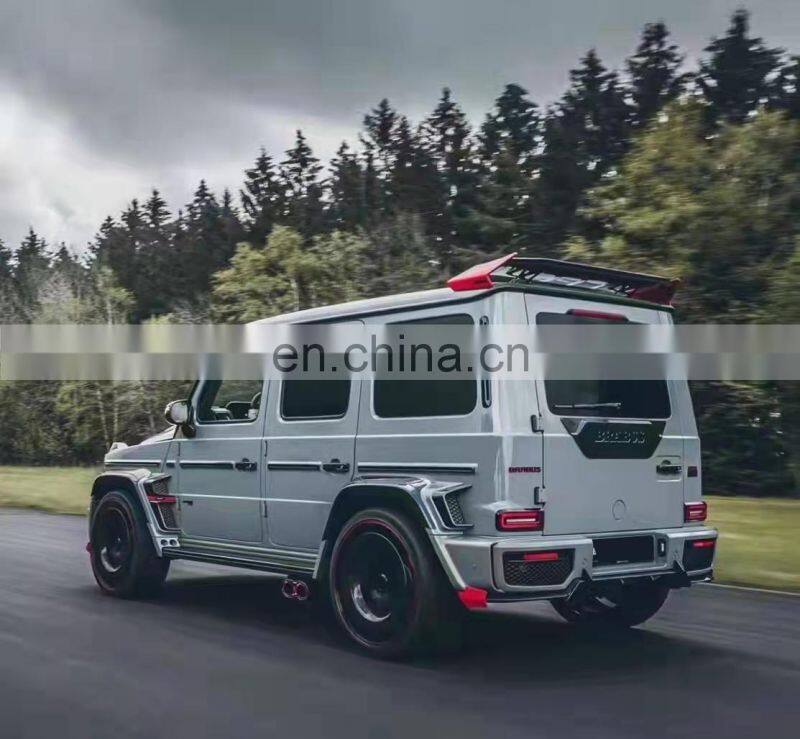 Runde Bra bus Rocket 900 For Mercedes-Benz W464 G63 Upgrade Dry Carbon Fiber Body Kit Front Rear Lip Grille WheelEyebrow Spoiler