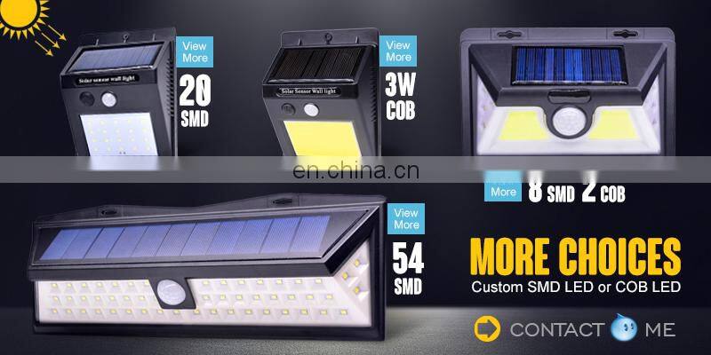 20led wireless battery powered waterproof security pir motion solar motion sensor led outdoor light